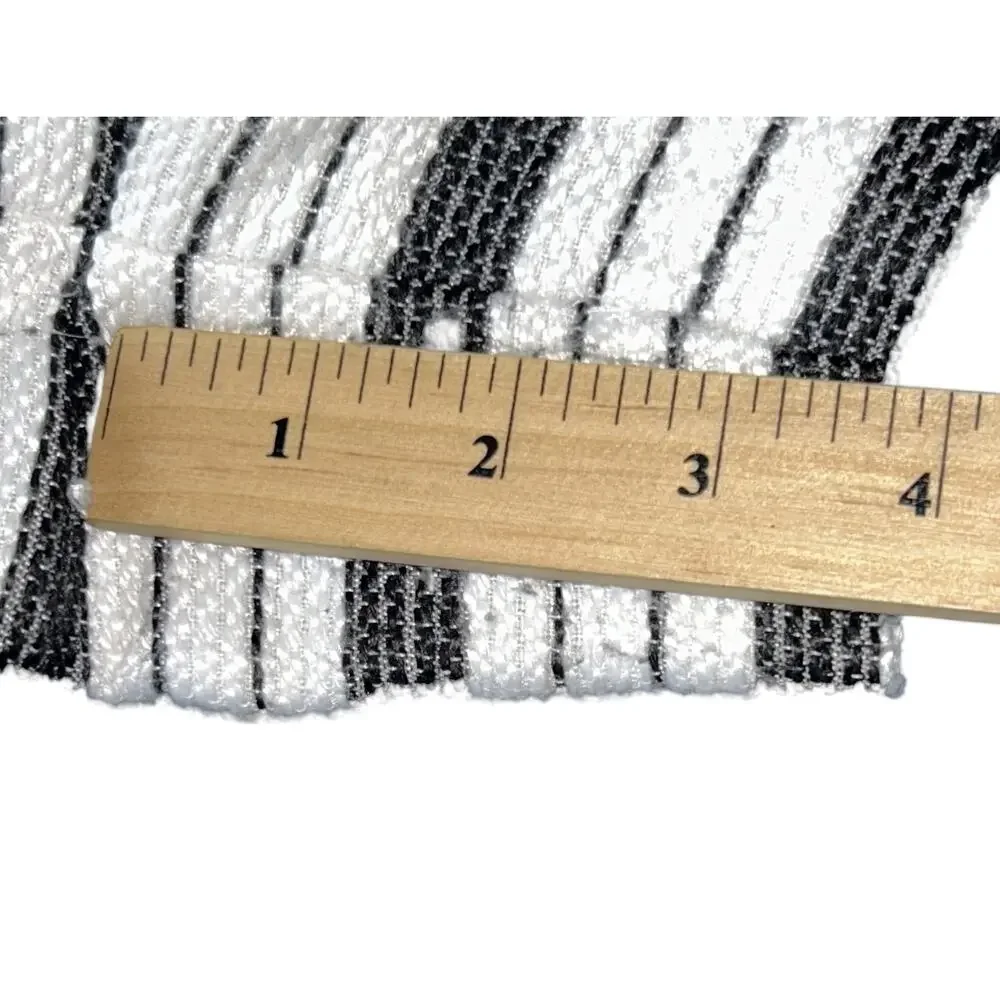 ELLE Black & White Striped Lined Knit Shorts Women's Size 6